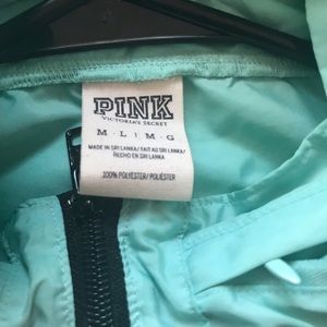 turquoise PINK windbreaker